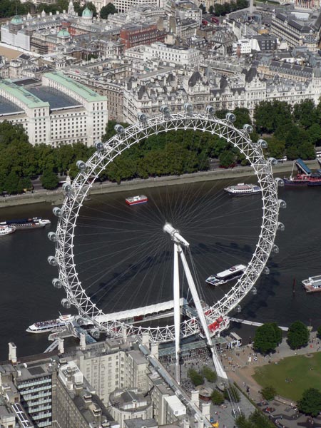 А вот лондонское колесо обозрения London Eye