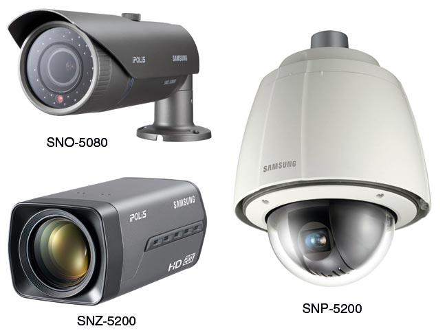 Камеры видеонаблюдения SNO-5080R, SNZ-5200 и SNP-5200/5200H